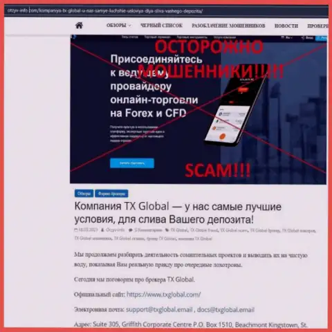 TXGlobal - это ОБМАНЩИК !!! Анализ условий сотрудничества