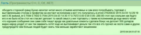 Слиппеджи в ФОРЕКС брокерской организации Гранд Капитал существуют