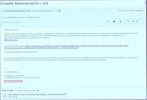 KokocGroup Ru пытаются защищать forex ворюг Fx Pro