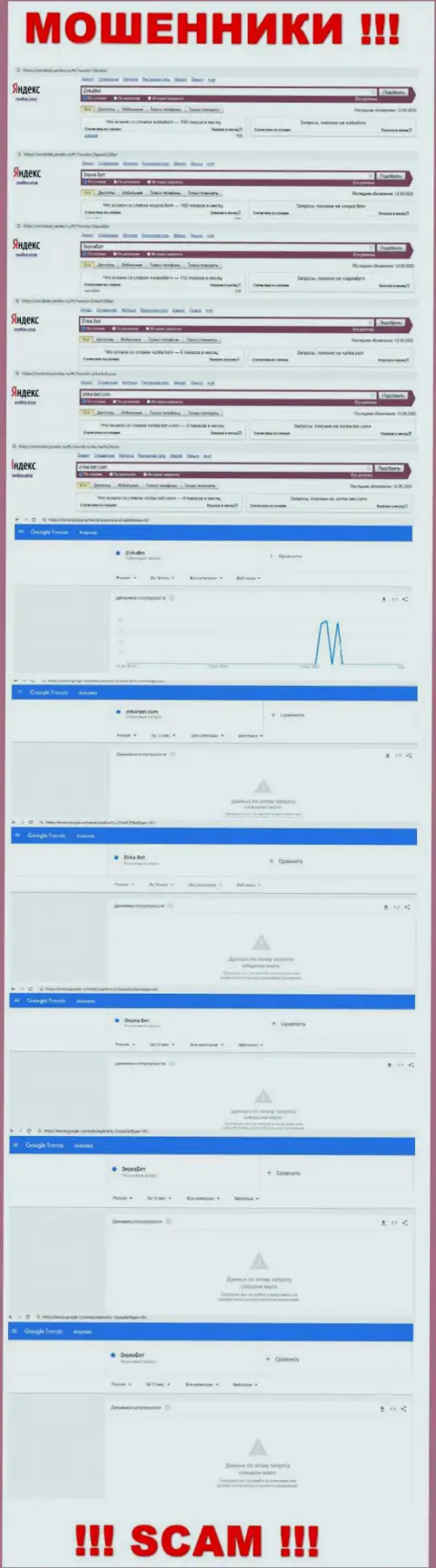 Суммарное число запросов по мошенникам Radon B.V. в internet сети