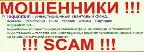 In Quantum - это МОШЕННИКИ !!! SCAM !!!