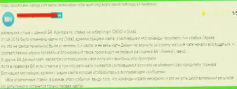 Отзыв об Бетс КСГО - это разводняк, кровно нажитые доверять довольно рискованно