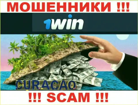 Кюрасао это официальное место регистрации организации 1Win Com