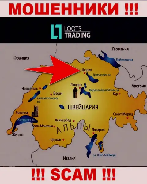 Loots Trading решили не распространяться об своем реальном адресе