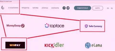 Взаимосвязь Win Pay и ООО Сейф Карренси с интернет мошенниками Cauri