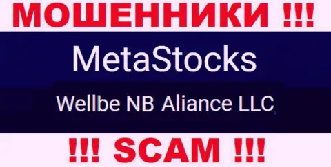 Юр лицо internet-махинаторов MetaStocks - это Веллбе НБ Альянс ЛЛК