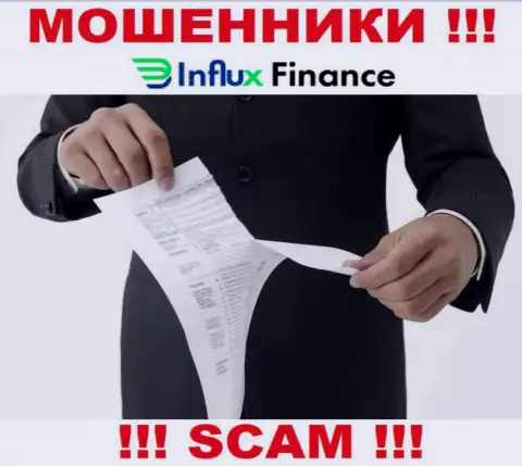 InFluxFinance не имеет разрешения на ведение своей деятельности - это МОШЕННИКИ