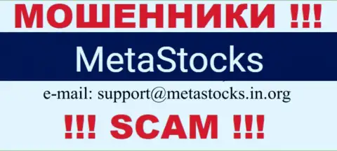 Электронный адрес для обратной связи с жуликами MetaStocks